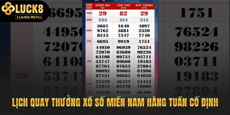 Lịch quay thưởng giúp chủ động trải nghiệm XSMN trực tuyến